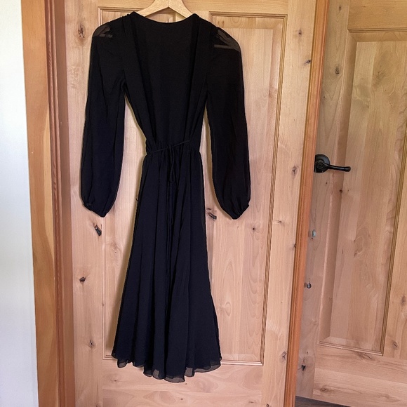 Wilfred 'Beaune' Pleated Wrap Dress Long Sleeve - Picture 2 of 5